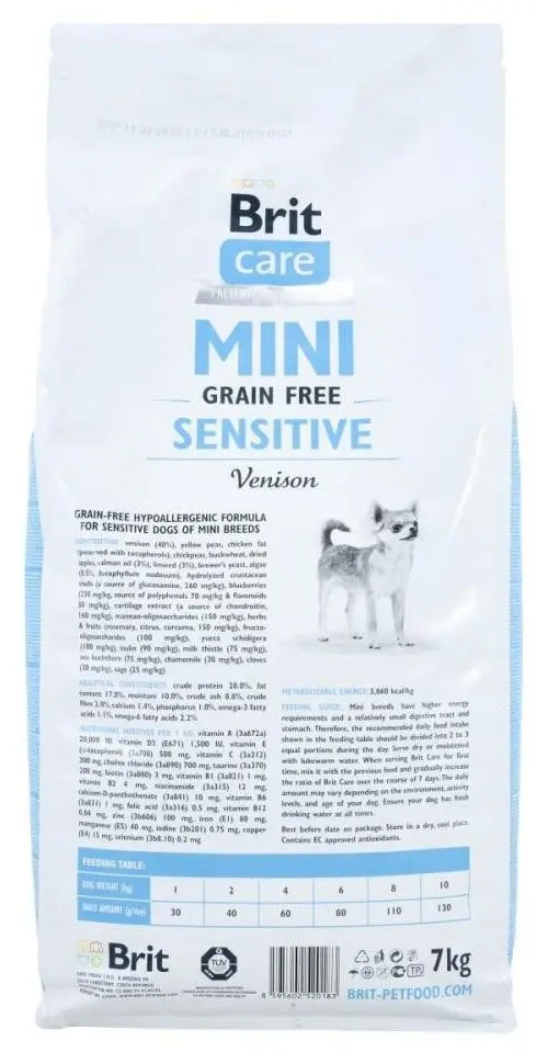 Корм для собак Brit Care Mini Sensitive Venison (7кг)