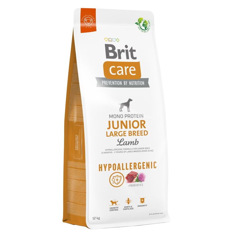 Корм для собак Brit Care Hypoallergenic Junior Large Breed Lamb (12кг)