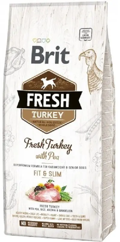Hrana pentru caini Brit Fresh Turkey and Pea (12 kg)