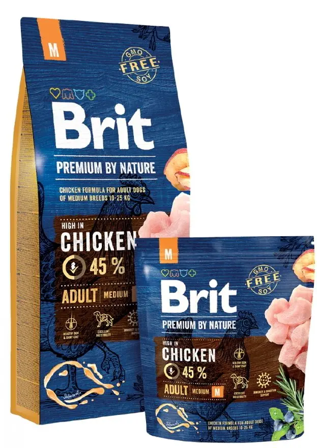 Hrana pentru caini Brit Premium Adult M Chicken (15kg)