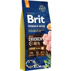 Корм для собак Brit Premium Junior M Chicken (15кг)