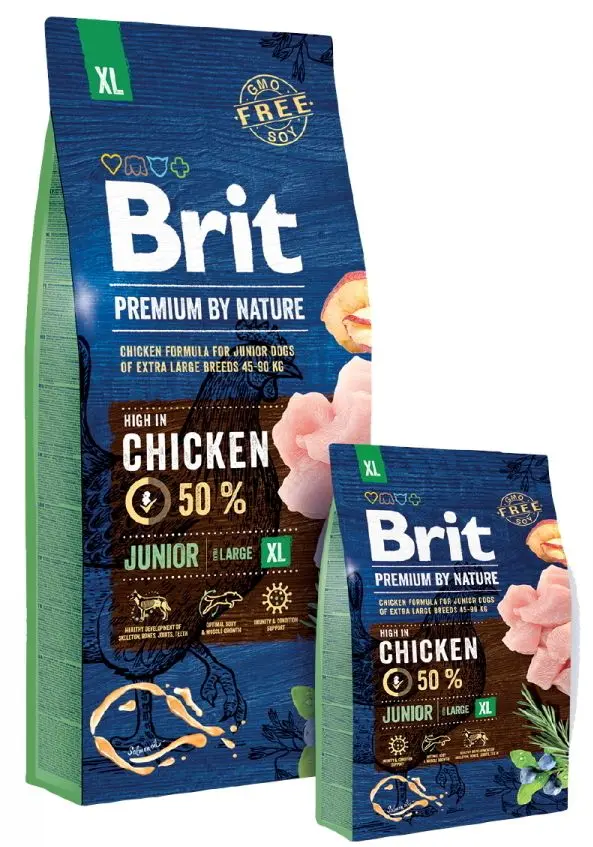 Корм для собак Brit Premium Junior XL Chicken (15кг)
