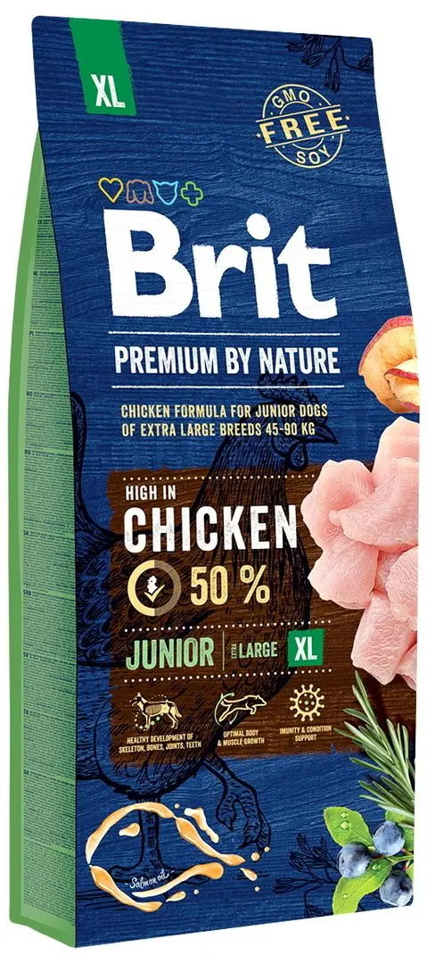 Корм для собак Brit Premium Junior XL Chicken (15кг)