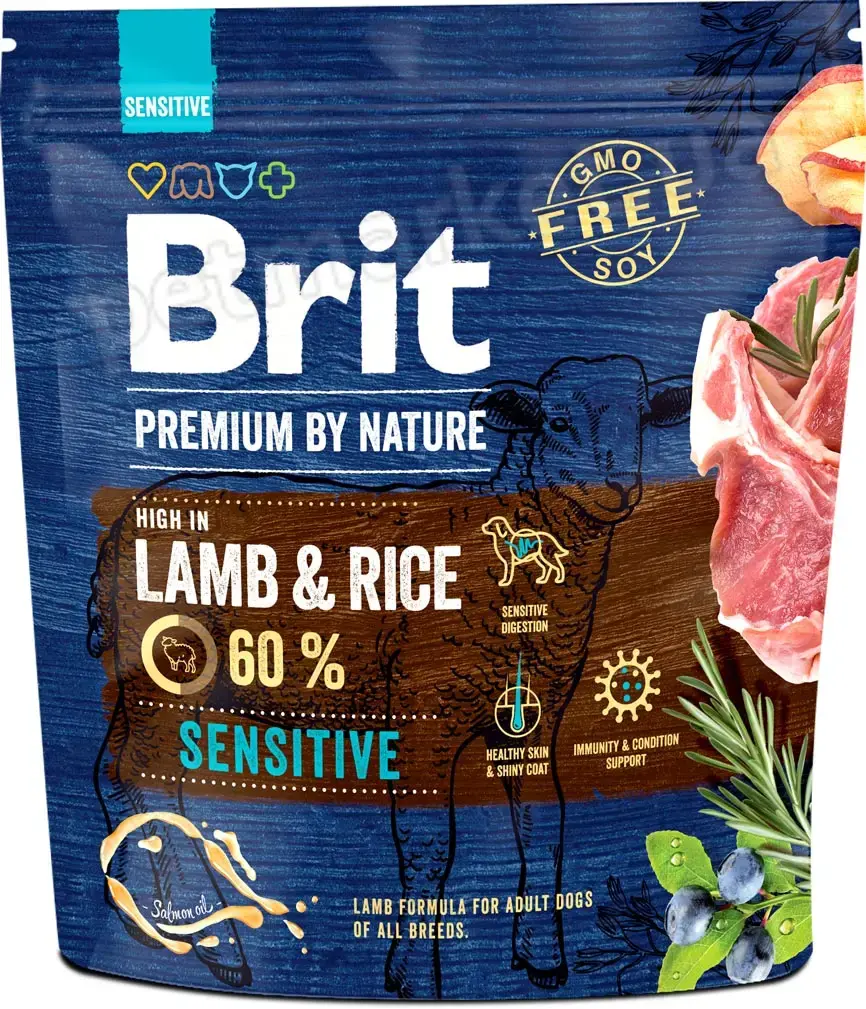 Hrana pentru caini Brit Premium Sensitive Lamb (8kg)