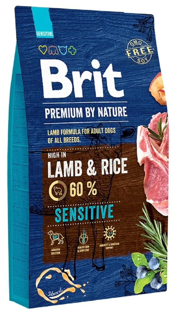 Hrana pentru caini Brit Premium Sensitive Lamb (8kg)