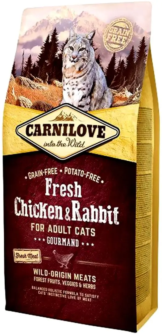 Hrana pentru pisici Carnilove Adult Fresh Chicken&Rabbit (6kg)