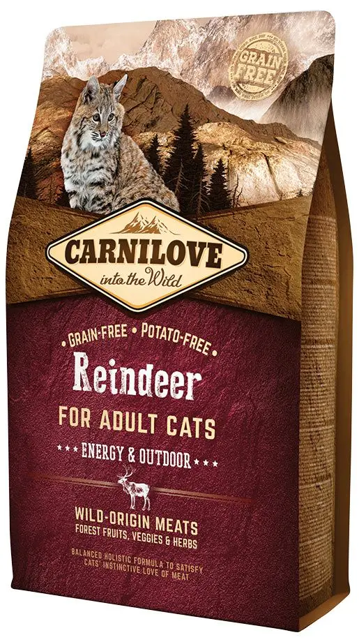 Hrana pentru pisici Carnilove Energy & Outdoor Reindeer (2kg)