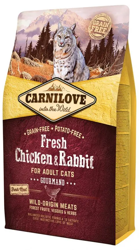 Hrana pentru pisici Carnilove Gourmand Fresh Chicken & Rabbit (2kg)