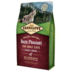 Hrana pentru pisici Carnilove Hairball Control Duck & Pheasant (2kg)