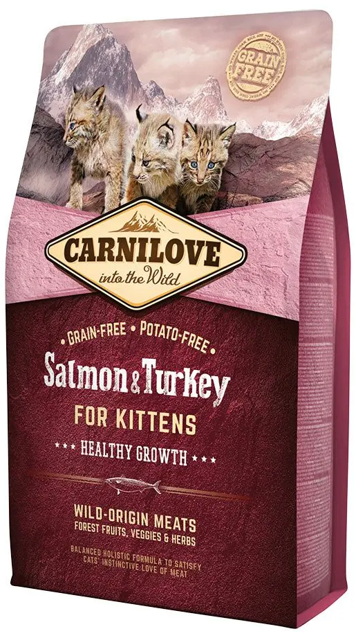 Hrana pentru pisici Carnilove Healthy Growth Salmon & Turkey (2kg)
