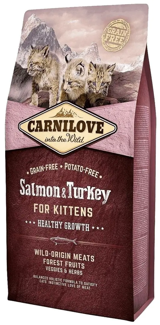 Hrana pentru pisici Carnilove Kittens Healthy Growth Salmon&Turkey (6kg)
