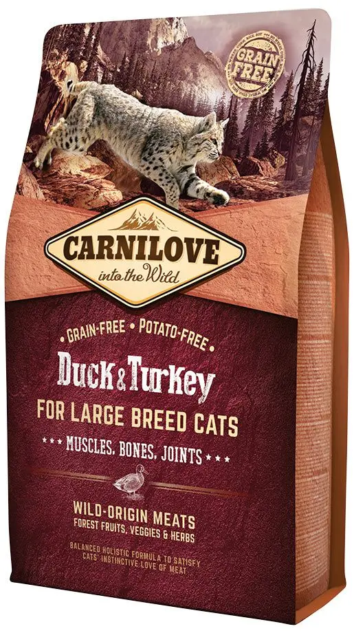 Hrana pentru pisici Carnilove Muscles, Bones, Joints Duck & Turkey (2kg)