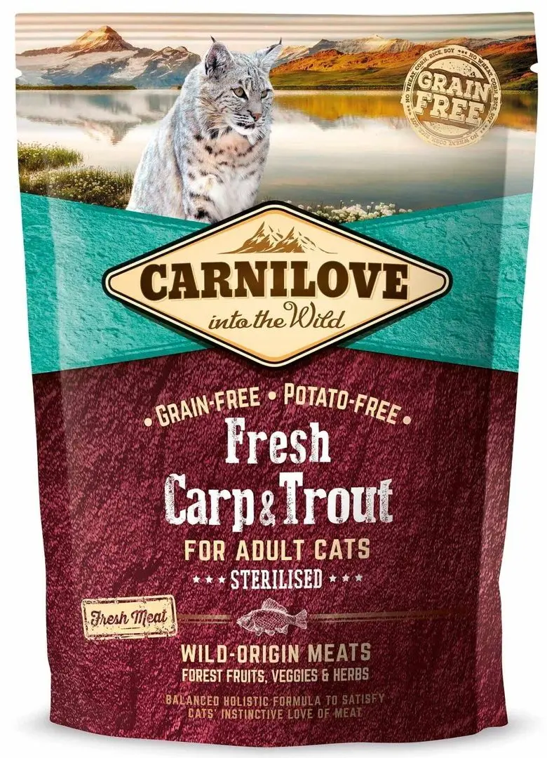 Корм для кошек Carnilove Sterilised Carp & Trout (6кг)