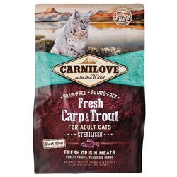 Hrana pentru pisici Carnilove Sterilised Fresh Carp & Trout (2kg) Thumb