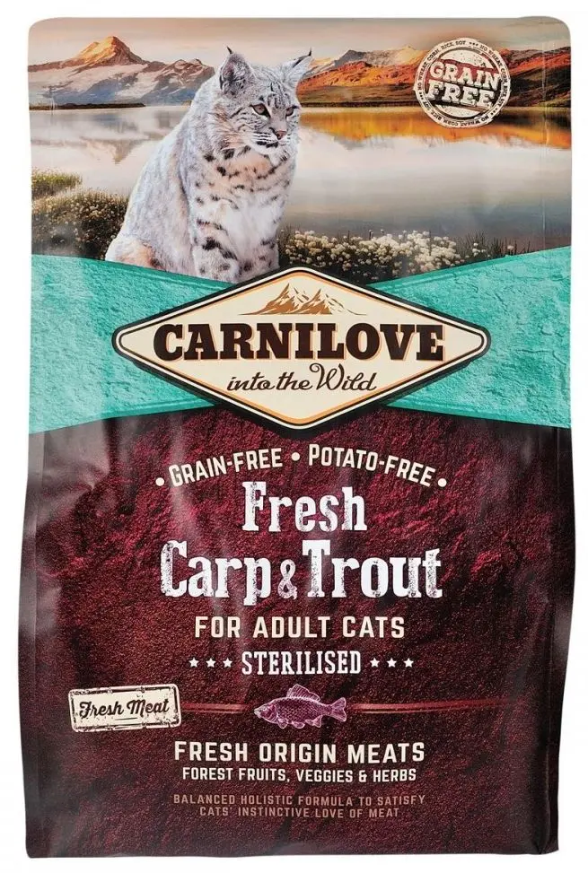 Hrana pentru pisici Carnilove Sterilised Fresh Carp & Trout (2kg) - 3