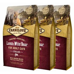 Hrana pentru pisici Carnilove Sterilised Lamb & Wild Boar (2kg) Thumb