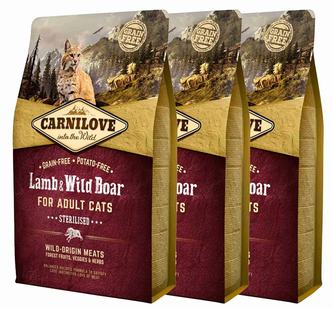 Hrana pentru pisici Carnilove Sterilised Lamb & Wild Boar (2kg) - 4