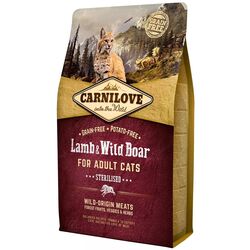 Hrana pentru pisici Carnilove Sterilised Lamb & Wild Boar (6kg)