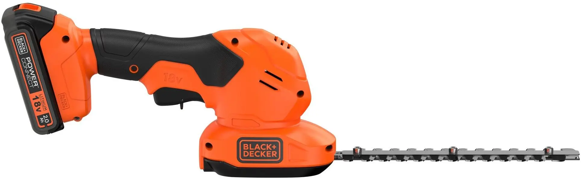Foarfeca de tuns gard viu cu acumulator Black&Decker BCSS18D1-GB (Orange/Black)