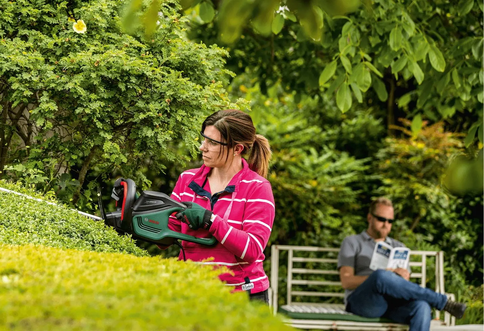 Foarfeca electrica de tuns gard viu Bosch Universal Hedge Cut 60 - 5