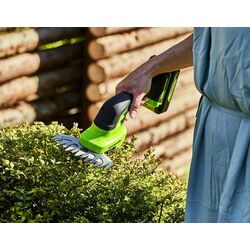 Аккумуляторные ножницы для травы и кустов GreenWorks G24SHTK2 (Green) Thumb