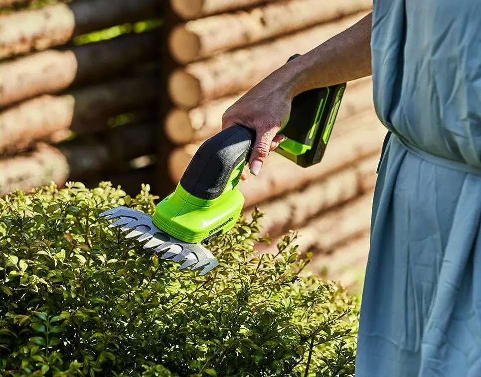 Аккумуляторные ножницы для травы и кустов GreenWorks G24SHTK2 (Green) - 4