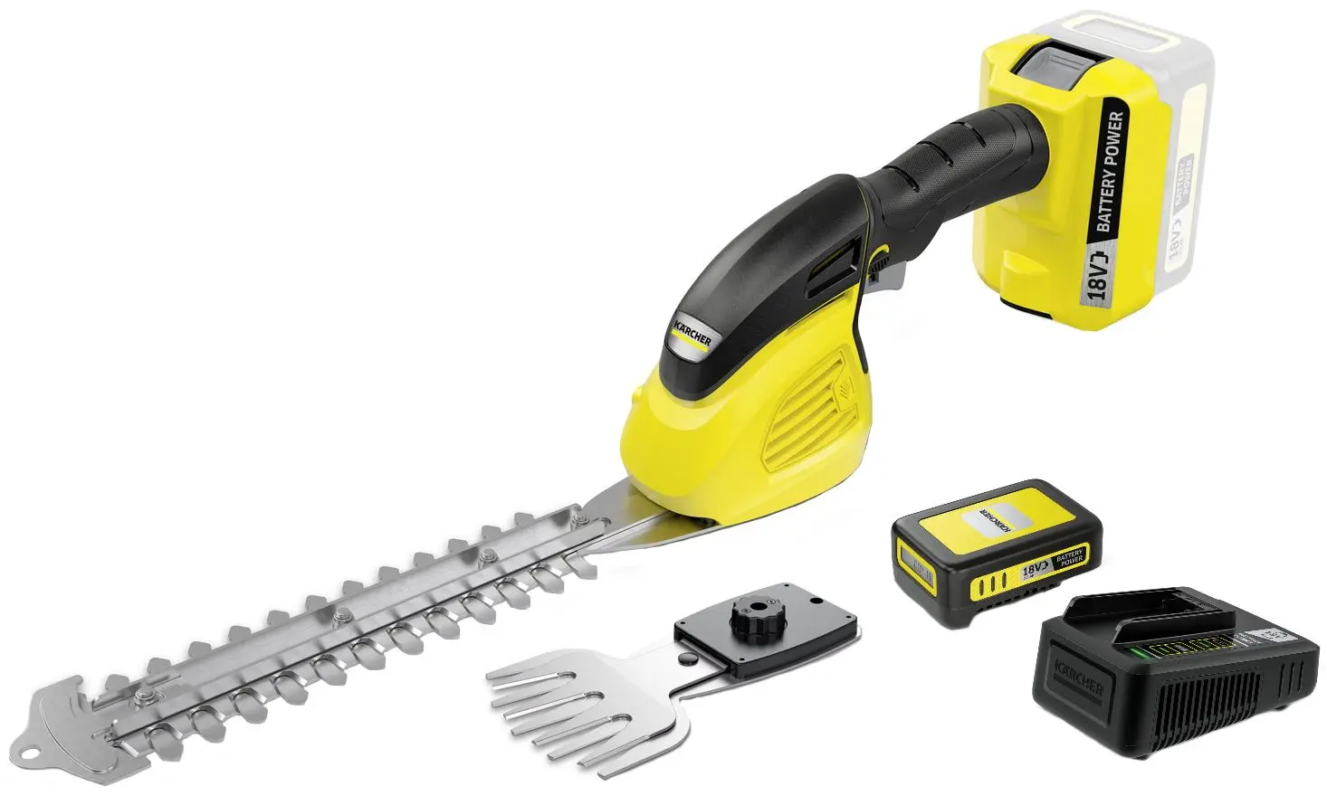 Foarfece de taiat gard viu cu acumulator Karcher GSH 18-20 Battery + Battery Power 18/25 Set
