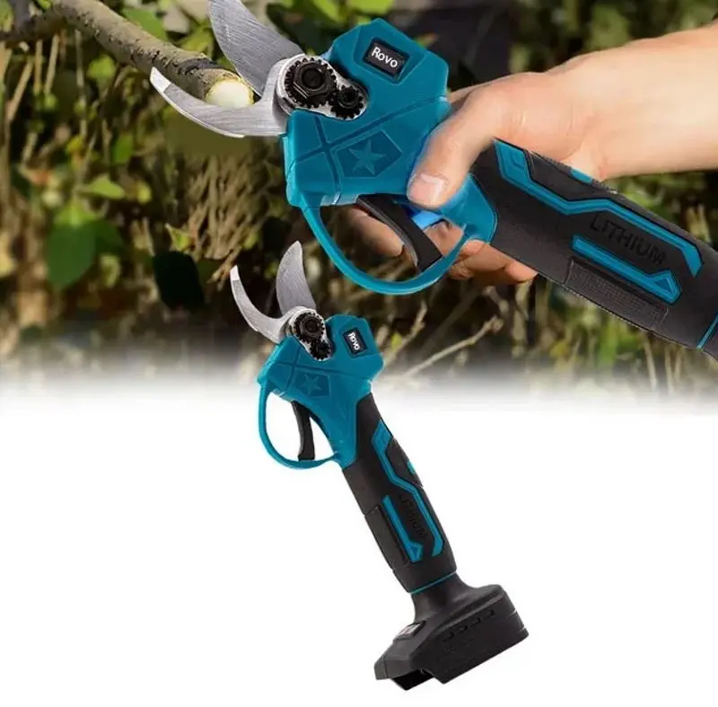 Foarfece de gradina cu acumulator Rovo RV-FE 2x2.0Ah Set (Blue/Black)