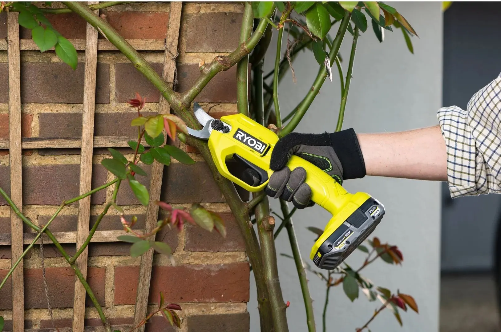 Foarfeca de gradina cu acumulator Ryobi One+ RY18SCA-0