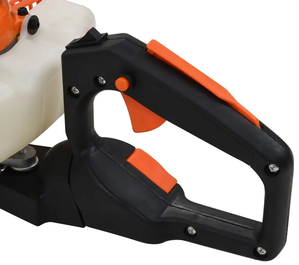 Masina de taiat gard viu pe benzina VidaXL 144010 (Orange/Black)