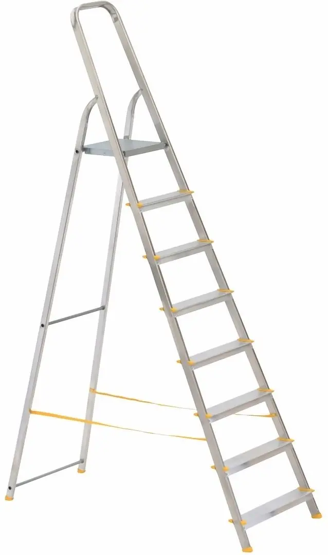 Стремянка алюминиевая односторонняя Alve Eurostyl Hobby 1918 (Silver/Yellow)