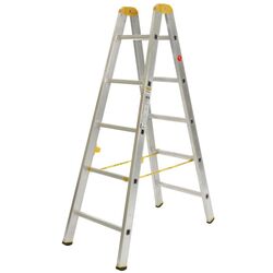 Scara din aluminiu dubla Alve Forte Profi Plus 8905 2x5 (Silver)