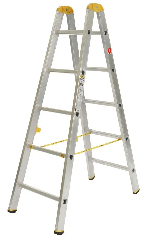 Scara din aluminiu dubla Alve Forte Profi Plus 8905 2x5 (Silver)