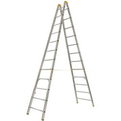 Scara din aluminiu dubla Alve Profi Plus 8912 2x12 (Silver)