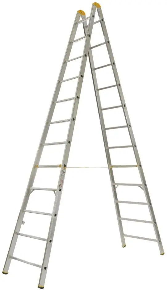 Scara din aluminiu dubla Alve Profi Plus 8912 2x12 (Silver)