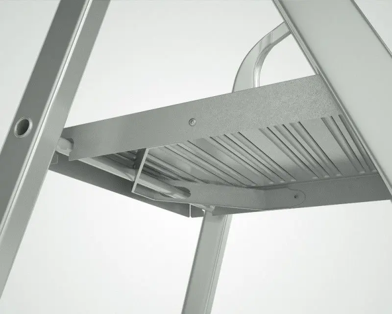 Scara din aluminiu unilaterala Alve Eurostyl Hobby 2913 (Silver/Red)