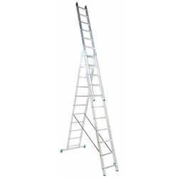 Scara din aluminiu cu trei trepte Alve Eurostyl Profi 7607 3x7 (Silver) Thumb