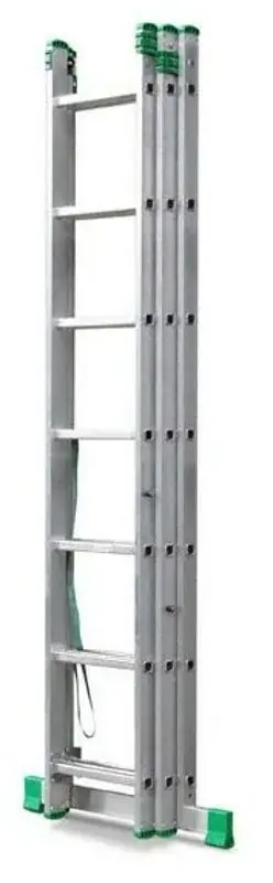 Scara din aluminiu cu trei trepte Alve Eurostyl Profi 7607 3x7 (Silver)