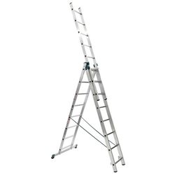 Scara din aluminiu cu trei trepte Alve Eurostyl Profi 7608 3x8 (Silver)