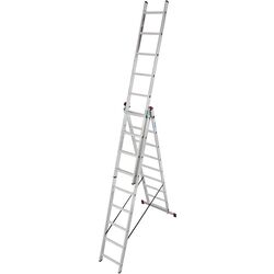 Scara din aluminiu cu trei sectii Bau Welt 44962