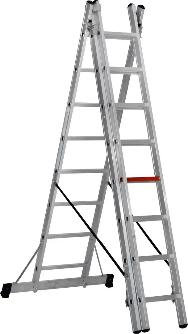 Scara din aluminiu cu trei sectii Bau Welt 44962