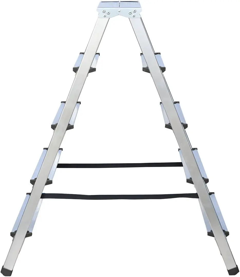 Стремянка алюминиевая двухсторонняя Bau Welt 44976