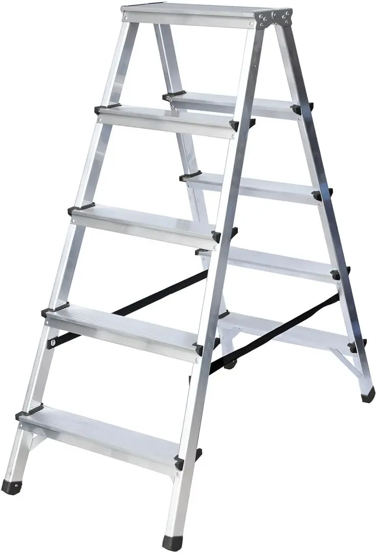 Стремянка алюминиевая двухсторонняя Bau Welt 44976