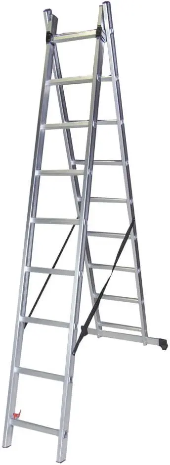 Scara din aluminiu dubla Bisonte STR209