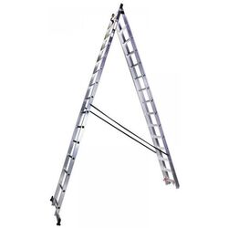 Лестница алюминиевая трехсекционная Bisonte STR315 Thumb