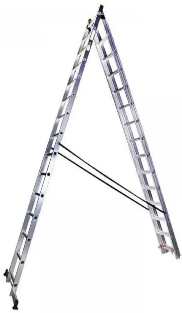 Лестница алюминиевая трехсекционная Bisonte STR315 - 2