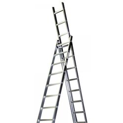 Лестница алюминиевая трехсекционная Bisonte STR315 Thumb