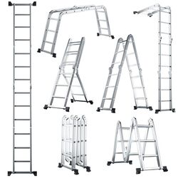 Многофункциональная лестница Costway TH10023 (Silver) Thumb