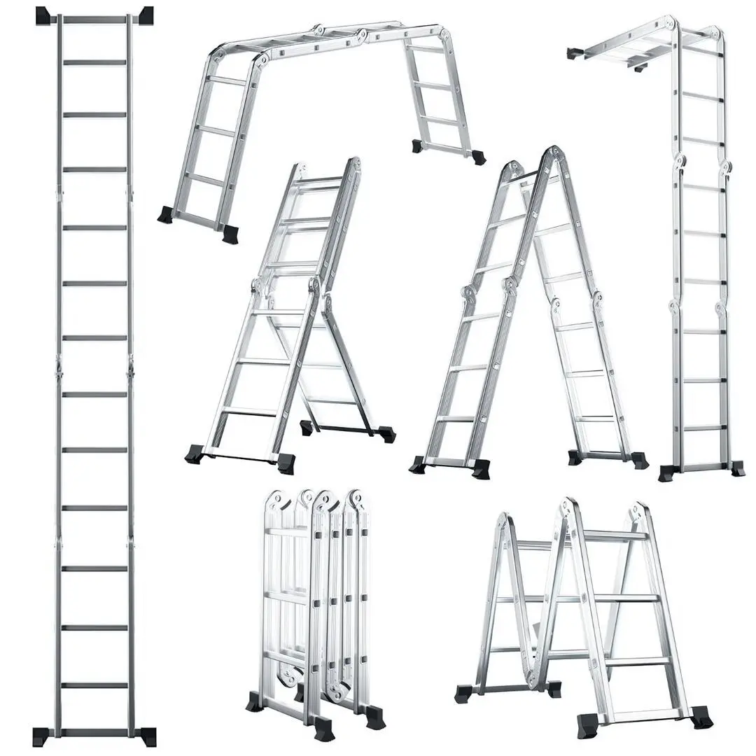 Многофункциональная лестница Costway TH10023 (Silver) - 2