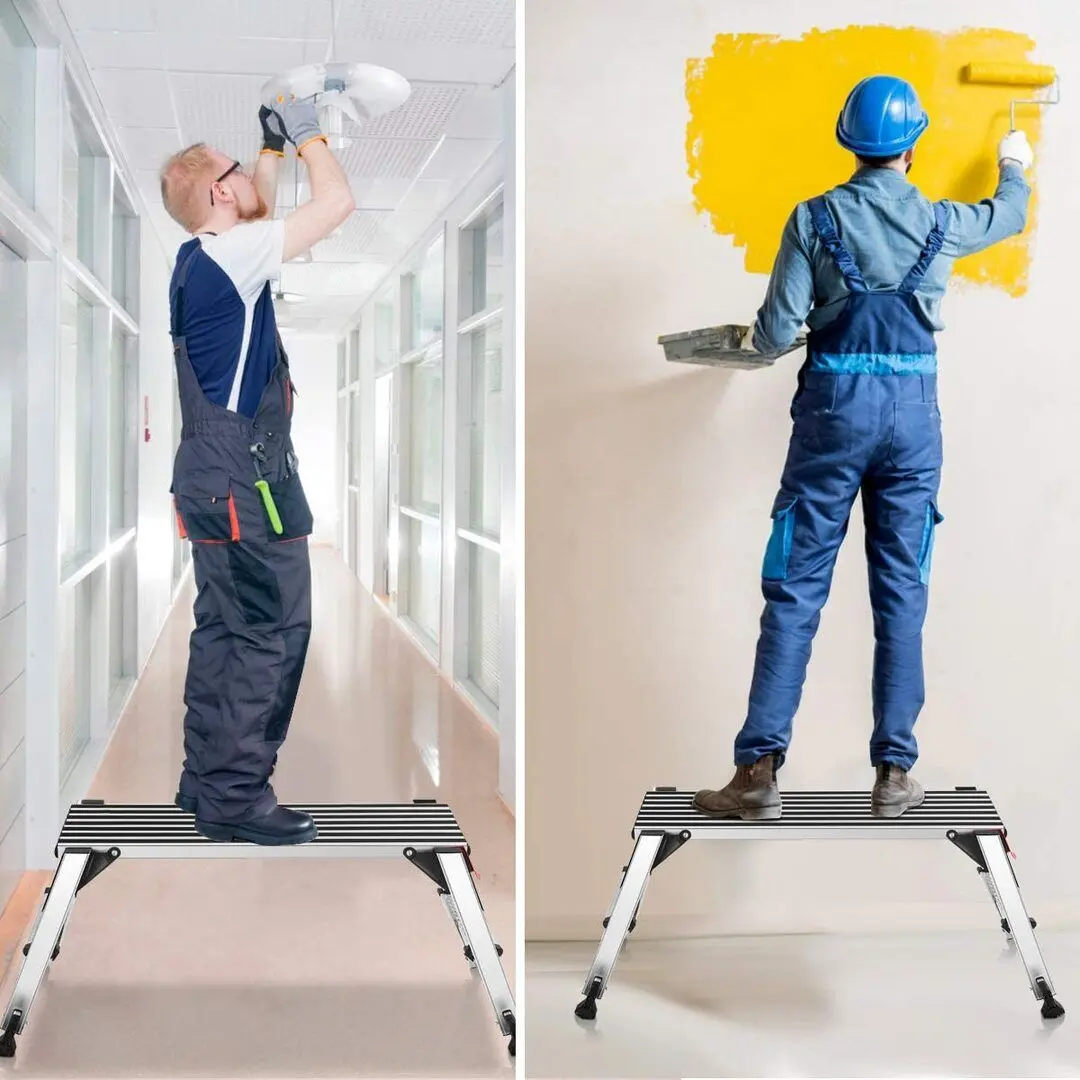 Стремянка металлическая Costway TL35288 (Silver/Black)